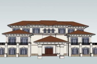 SketchUp Multi-Story Spanish Mediterranean Villa Model-BIM WORLD