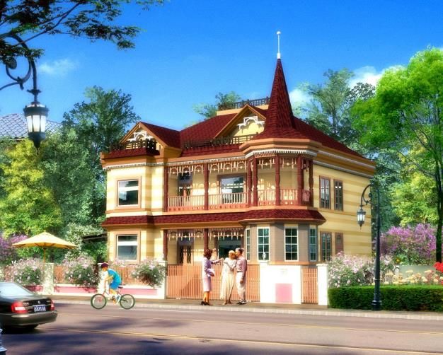 Classical Russian-Style Solo Villa Model in SketchUp