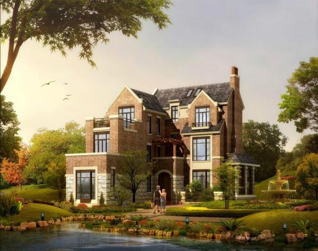 SketchUp Model of Zhenjiang Xianrenhu Classical Style Standalone Villa