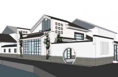 SketchUp Villa Model | Huizhou-Inspired Detached Villa in Traditional Chinese Style-BIM WORLD