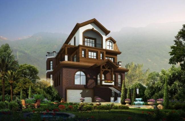 British Classical Style Solo Villa SketchUp Model
