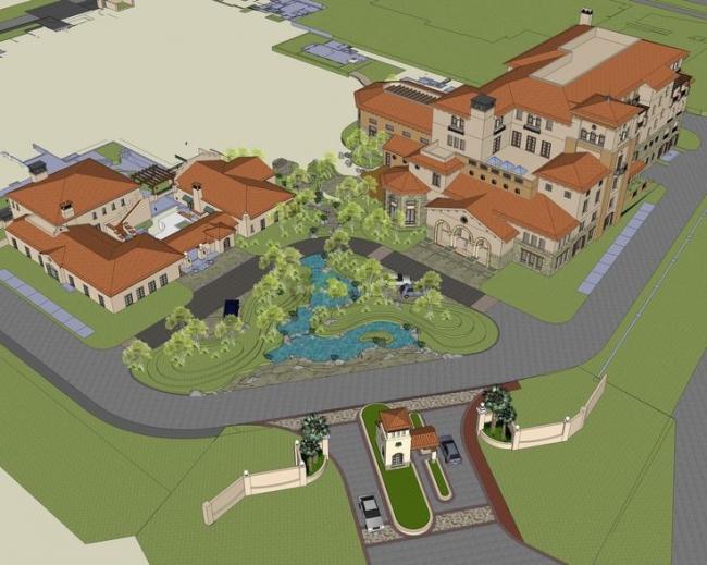 SketchUp Villa Models: Spanish and Classical Multi-Story Stacked Residences with Elegant Entrance Designs
