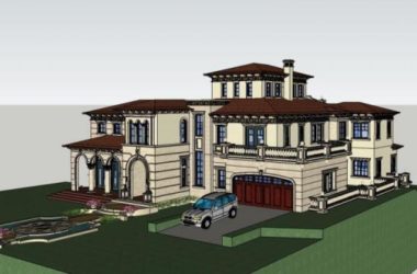 Spanish Classical Mediterranean Villa Model | Solo Villa in SketchUp-BIM WORLD