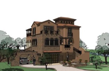 SketchUp Villa Model: Solo Spanish Classical Mediterranean Design-BIM WORLD