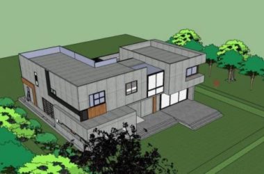 Modern Solo Villa 3D Model in SketchUp-BIM WORLD