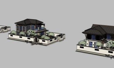 Southeast Asian Style Solo Villa Model in SketchUp-BIM WORLD