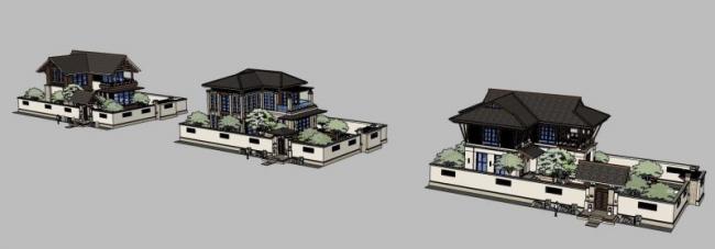 Southeast Asian Style Solo Villa Model in SketchUp