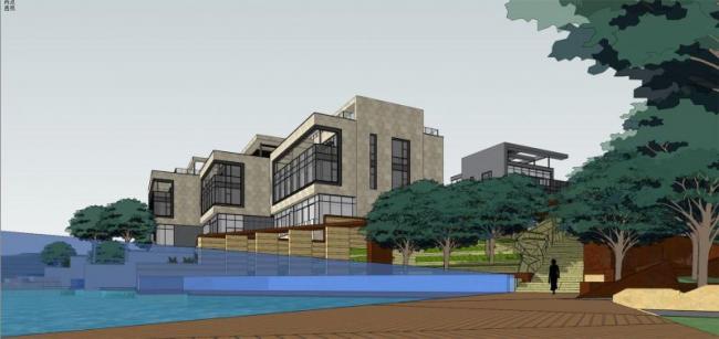 Modern Townhouse Villa Model | Vanke Songshan Lake Demonstration Zone in SketchUp
