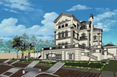 European Classical Solo Villa Model | Residential Architecture in SketchUp-BIM WORLD