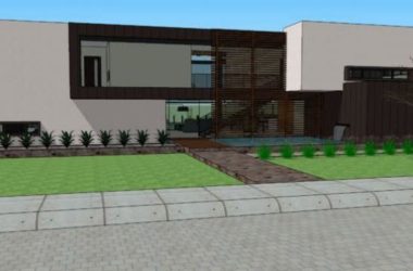 Modern Solo Villa Design in SketchUp Model-BIM WORLD