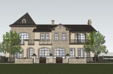 Double Split Villa Design in European Neoclassical Style | SketchUp Model-BIM WORLD