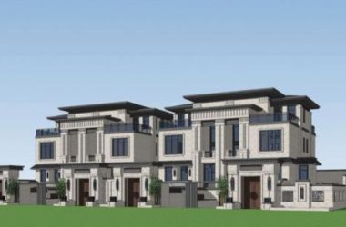 SketchUp Model of a Chinese-Style Row Villa-BIM WORLD