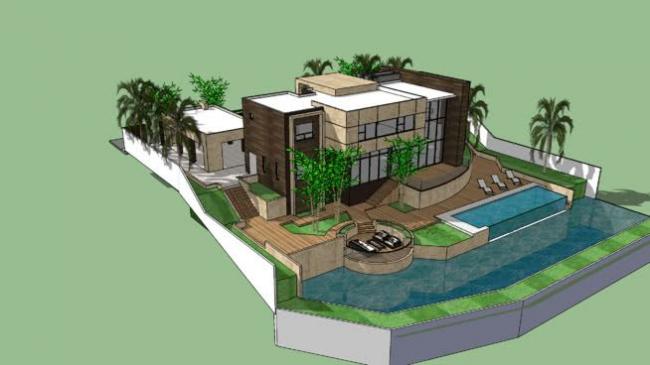 Modern Solo Villa Design | SketchUp 3D Model
