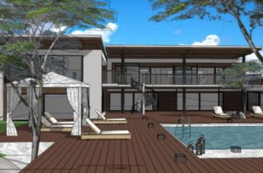 Modern Solo Villa SketchUp Model-BIM WORLD
