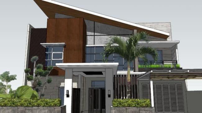 Modern Solo Villa Design | SketchUp 3D Model