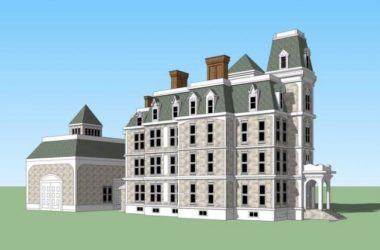 SketchUp Villa Models: Stacked Villas in European Classical and Victorian Styles-BIM WORLD