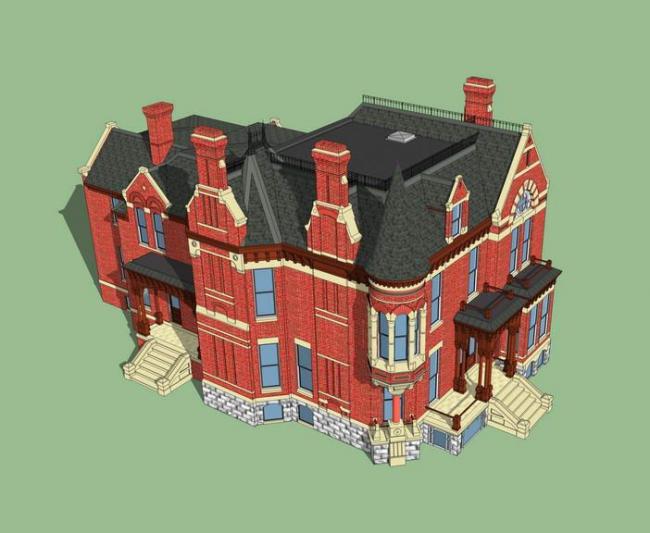 SketchUp Villa Models: Solo, Stacked, Classical, and Victorian Styles