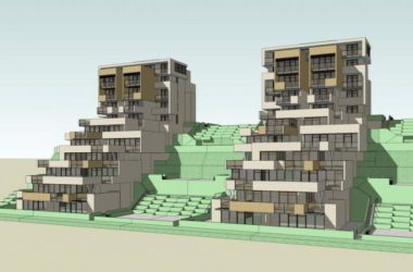 Modern Mountain Villa SketchUp Model | Contemporary Stacked Design-BIM WORLD