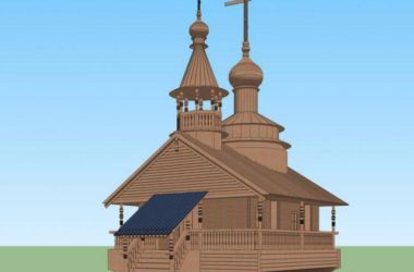 SketchUp Villa Model: Classic American Wooden Solo Villa Design-BIM WORLD