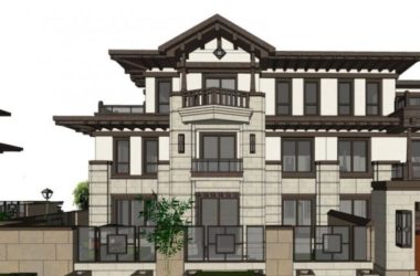 SketchUp Villa Models: Row Villas, Garden Villas, and Modern Chinese Style Designs-BIM WORLD