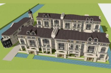 SketchUp Villa Models: Stacked, Row, French, and Classical Styles-BIM WORLD