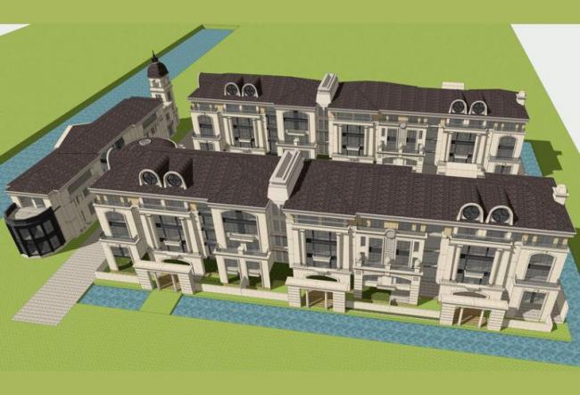 SketchUp Villa Models: Stacked, Row, French, and Classical Styles