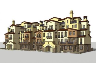SketchUp Villa Models: Stacked, Row, Spanish, and Classical Styles-BIM WORLD