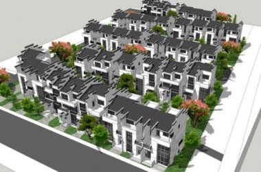SketchUp Model of a Chinese-Style Row Villa-BIM WORLD