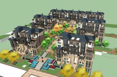 Classical Style Townhouse Villa Model in SketchUp-BIM WORLD