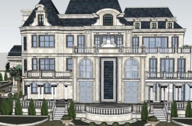 Classical Stacked Villa Model in SketchUp-BIM WORLD