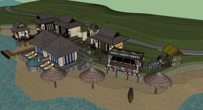 SketchUp Villa Models: Solo, Seaside, Southeast Asian, and Classical Styles