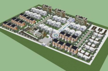 Modern Multi-Row Villa Cluster Model in SketchUp-BIM WORLD