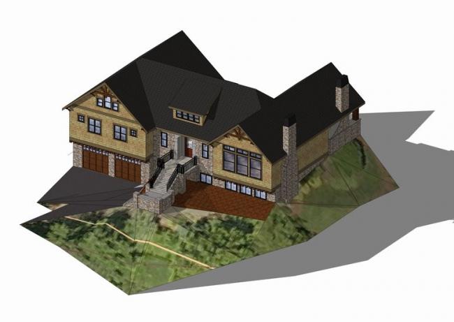 SketchUp Villa Models: Country, Solo, and Classical Styles