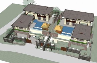 SketchUp Villa Model: Dai-Style Detached Classical Villa-BIM WORLD