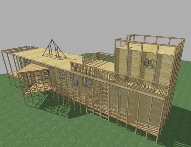 Modern Detached Villa Model in SketchUp | Steven Hall Design