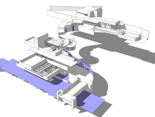 Modern Multi-Story Villa Model in SketchUp with Fluid Design