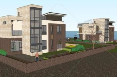 Modern Multi-Story Seaside Villa SketchUp Model-BIM WORLD