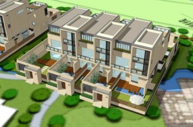 Modern Multi-Row Villa Model in SketchUp-BIM WORLD
