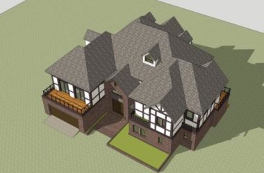 Classical French-Style Solo Villa Model in SketchUp-BIM WORLD