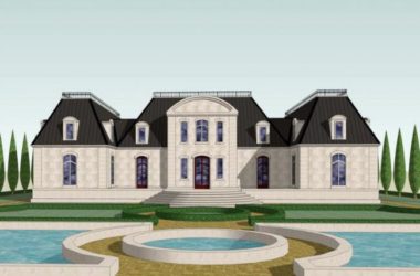 Classical French-Style Villa Model in SketchUp – Elegant Solo Residence-BIM WORLD