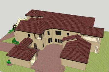 SketchUp Villa Model: Spanish and Classical Solo Villa Design-BIM WORLD