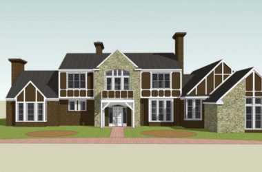 SketchUp Model of a French Classical Solo Villa-BIM WORLD