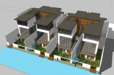 Modern Multi-Row Villa Design in SketchUp-BIM WORLD