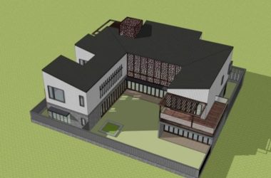Solo Villa Sketchup Model | Modern Chinese Style Design-BIM WORLD