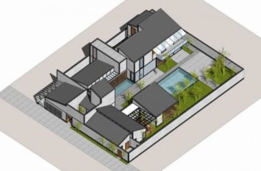 SketchUp Villa Model | Modern Chinese-Style Solo Villa-BIM WORLD