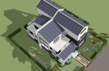 SketchUp Villa Model: Solo Stacked Villa in Chinese Style-BIM WORLD