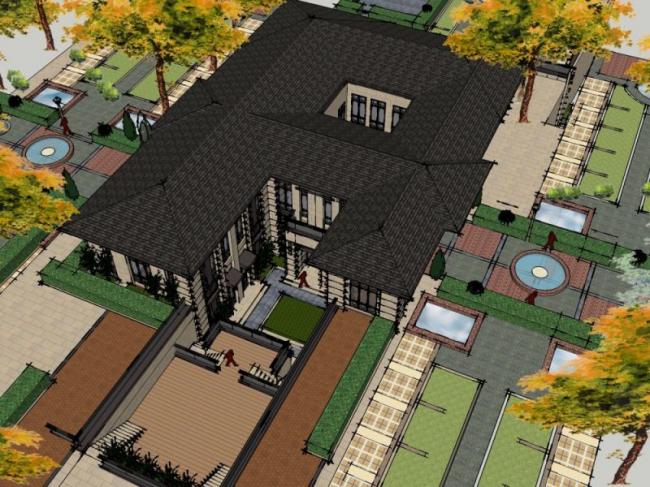 SketchUp Villa Models: Solo, Stacked, Garden, and Classical Styles