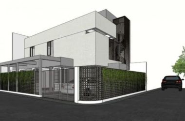 Modern Solo Villa Design in SketchUp Model-BIM WORLD
