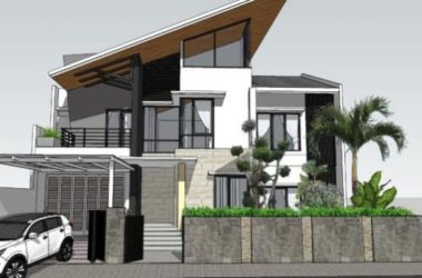 Modern Solo Villa Design in SketchUp Model-BIM WORLD