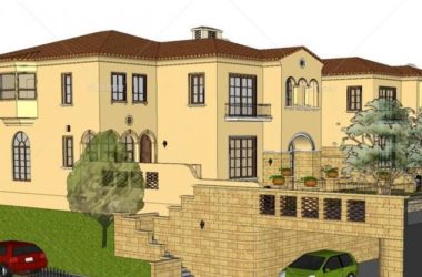 SketchUp Twin Villa Model | Classical Spanish Design-BIM WORLD